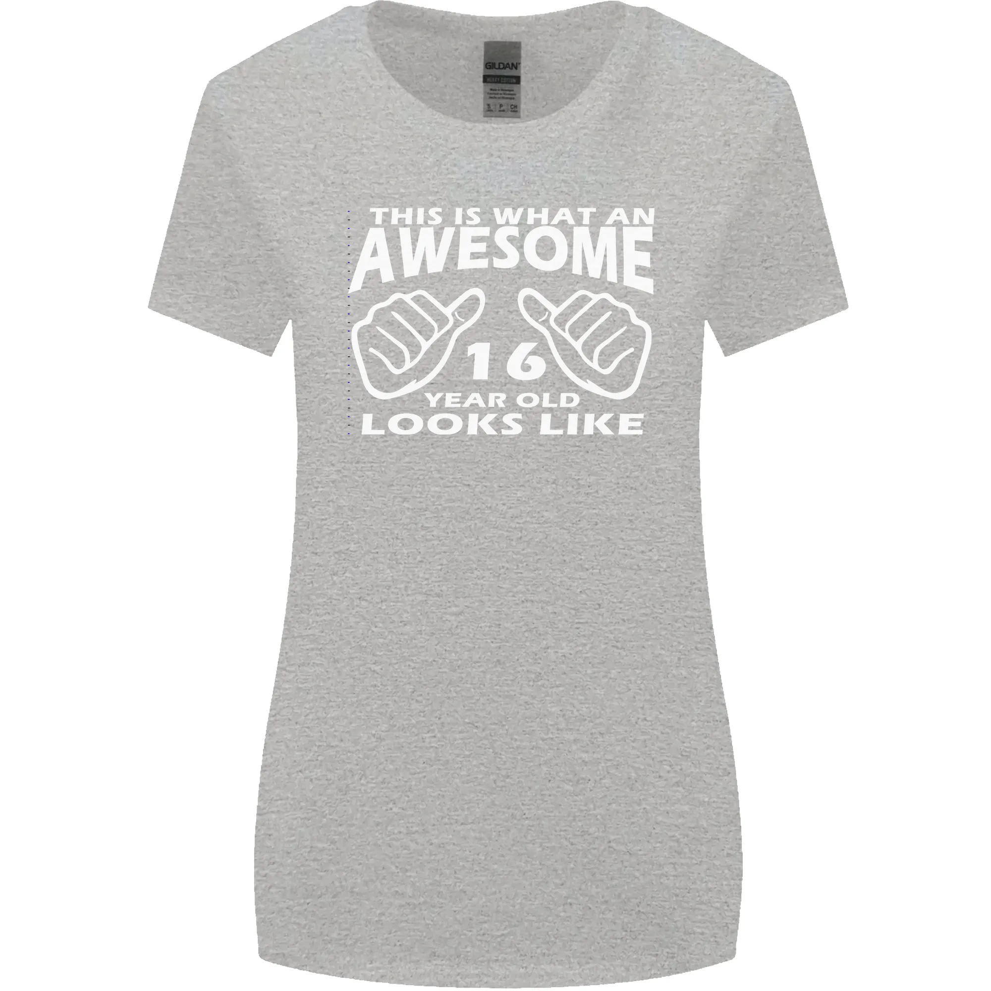 16th Birthday 16 Year Old This Is What Womens Wider Cut T-Shirt