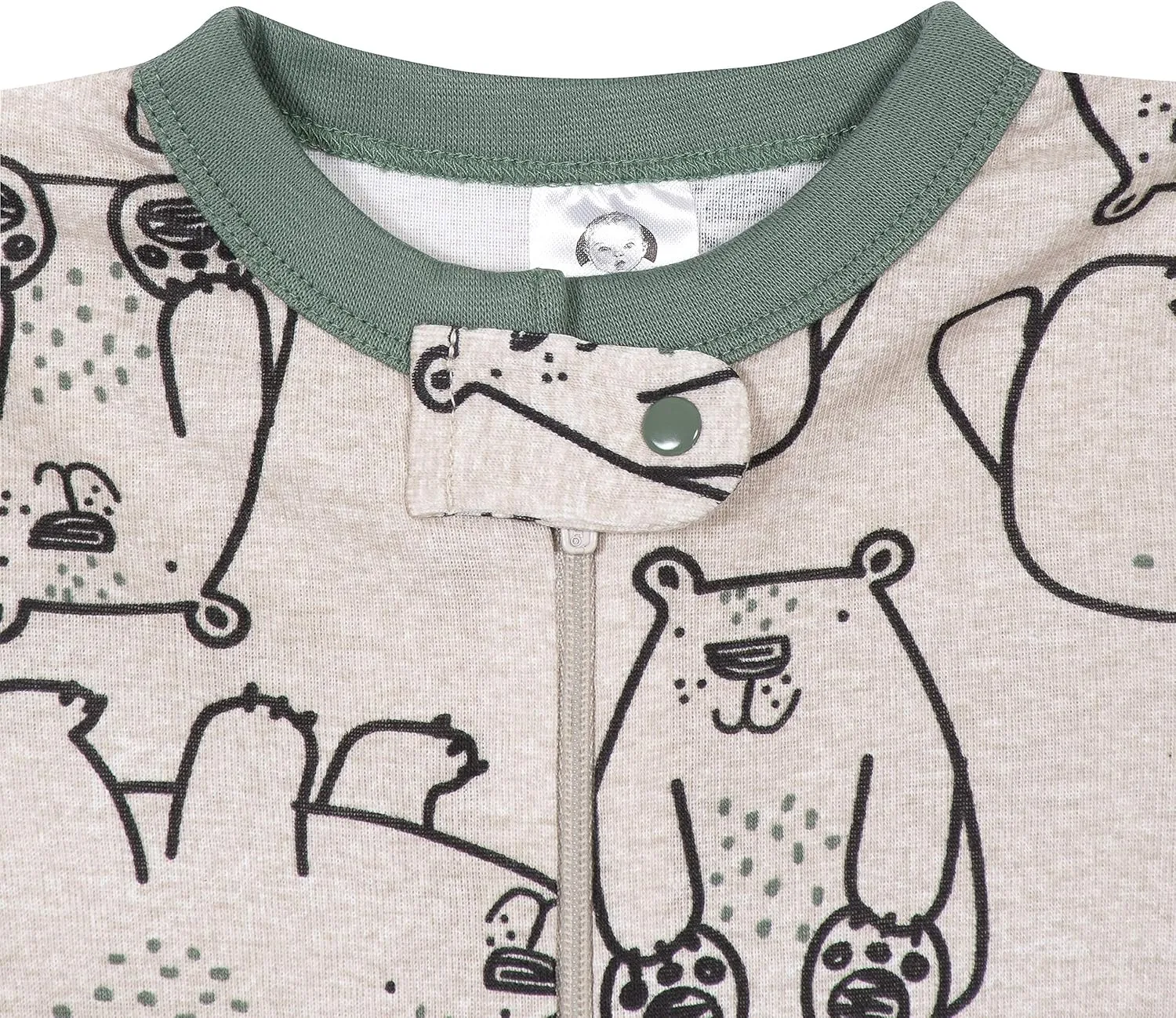 4-Pack Boys Safari Animals & Crab Snug Fit Footed Cotton Pajamas