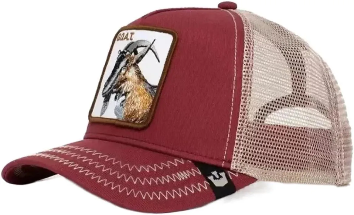 Animal Baseball Cap, Sun Protection mesh Embroidery, Truck Driver Black Panther, Rooster, Lion, Tiger and Eagle Pattern hat