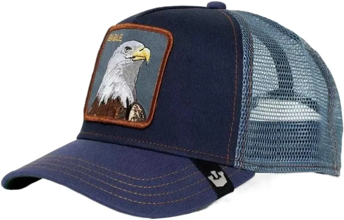 Animal Baseball Cap, Sun Protection mesh Embroidery, Truck Driver Black Panther, Rooster, Lion, Tiger and Eagle Pattern hat