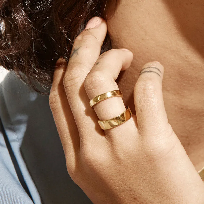 Boyfriend Stacker Ring in Gold