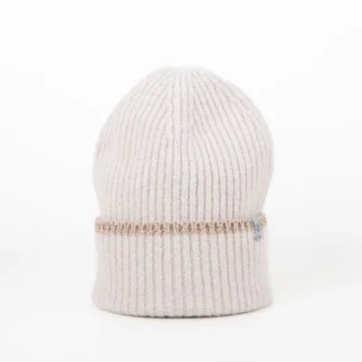 Caracol Soft Touque w/ Lurex Trim 8003-BGE Beige