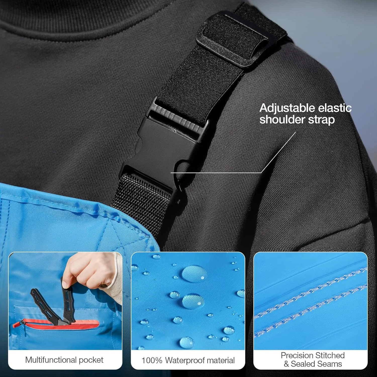 Chest Waders for Kids Youth Fishing Waders Waterproof Hunting Waders with Boots Nylon Waders for Toddler Children