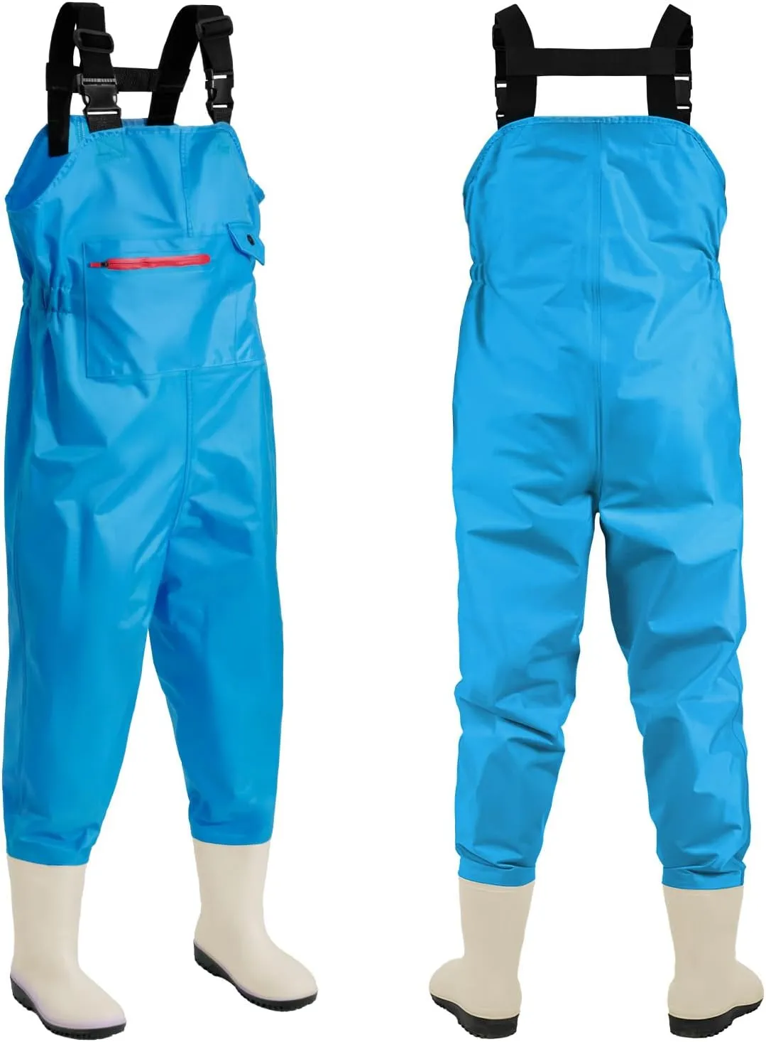 Chest Waders for Kids Youth Fishing Waders Waterproof Hunting Waders with Boots Nylon Waders for Toddler Children