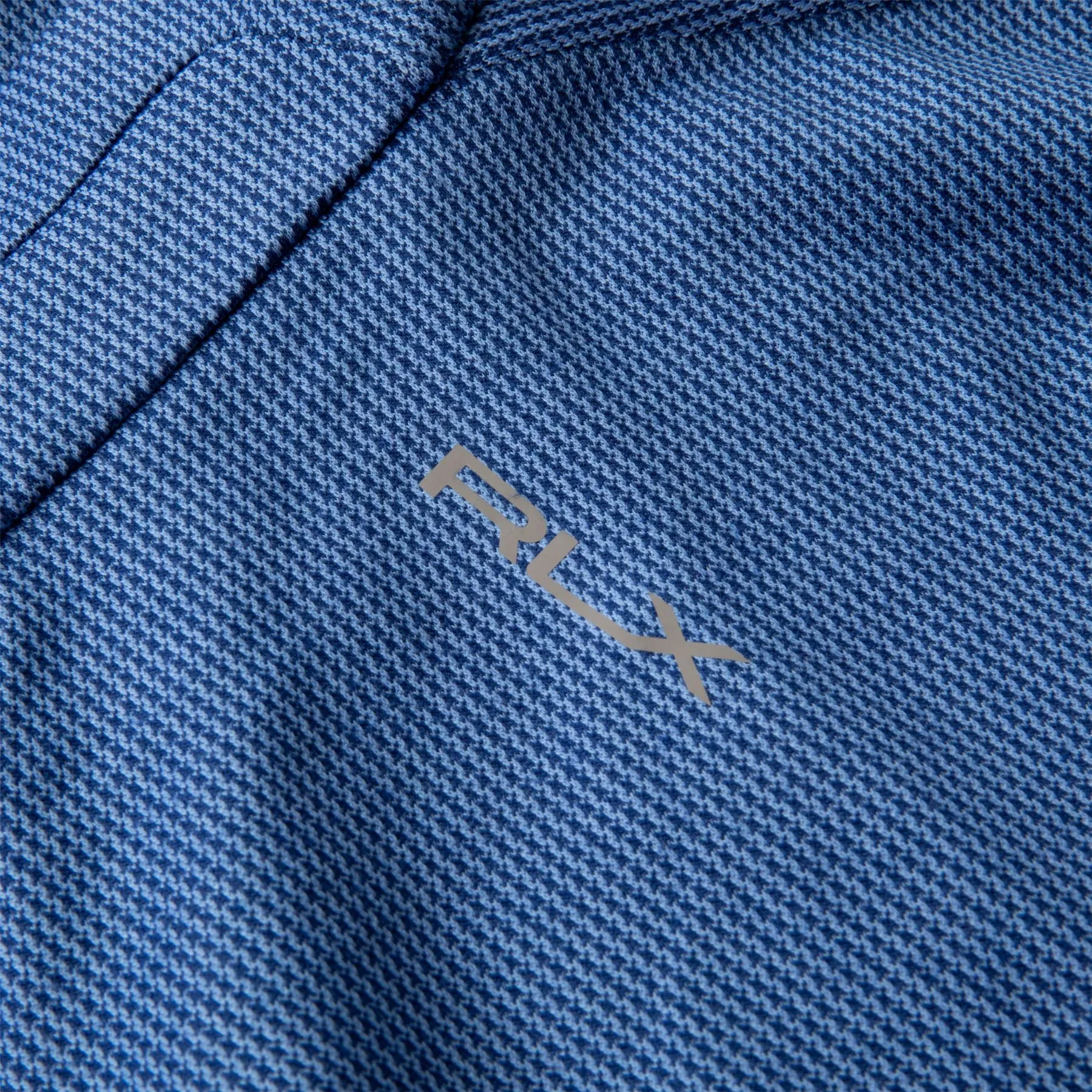 Classic Fit Houndstooth Jersey Pullover Beach Royal Frwy Houndstooth - SS24