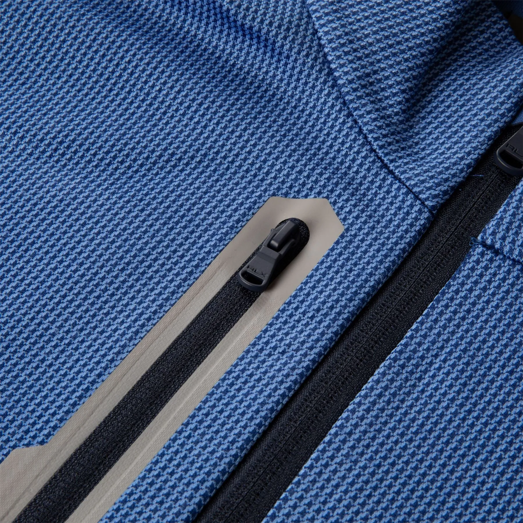 Classic Fit Houndstooth Jersey Pullover Beach Royal Frwy Houndstooth - SS24