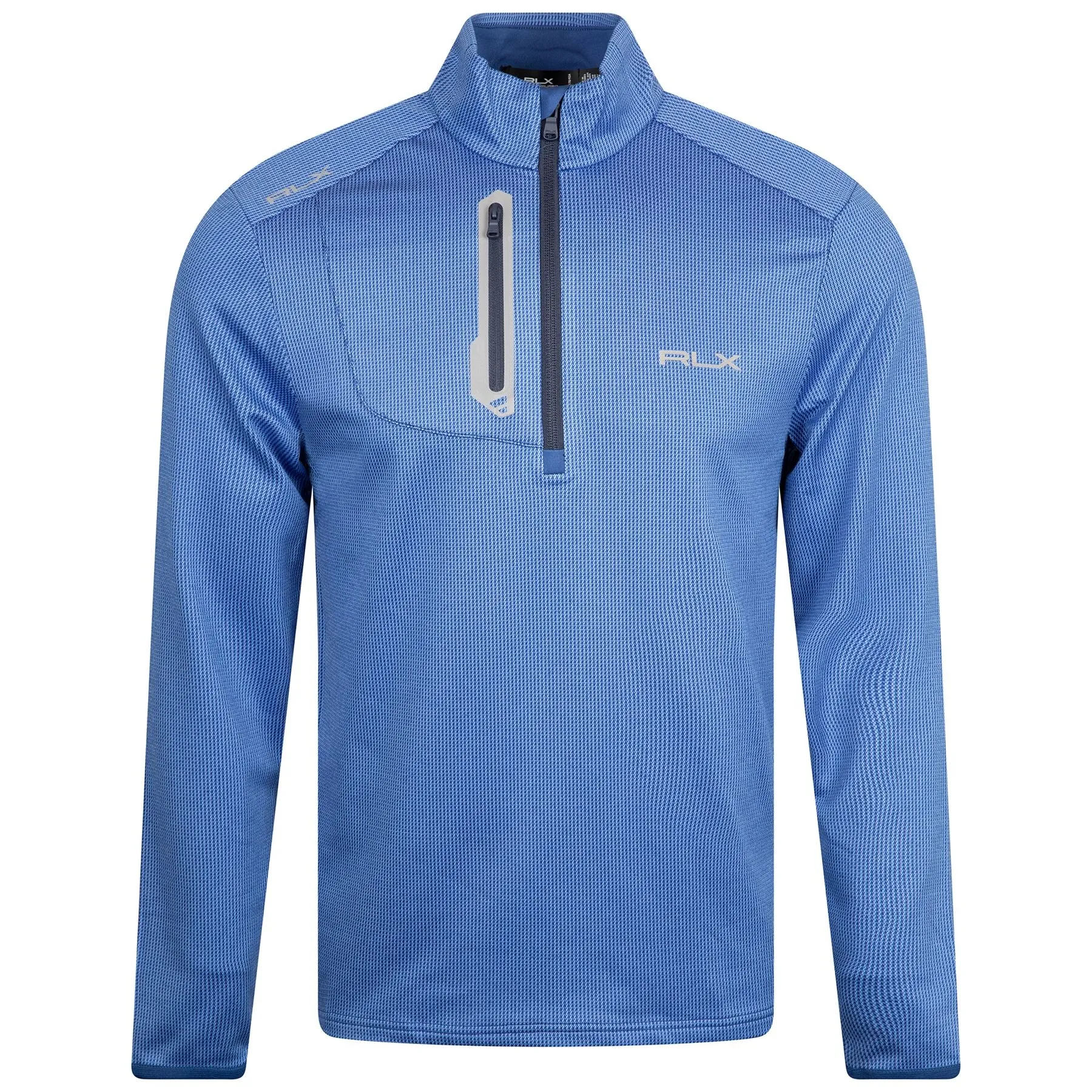 Classic Fit Houndstooth Jersey Pullover Beach Royal Frwy Houndstooth - SS24