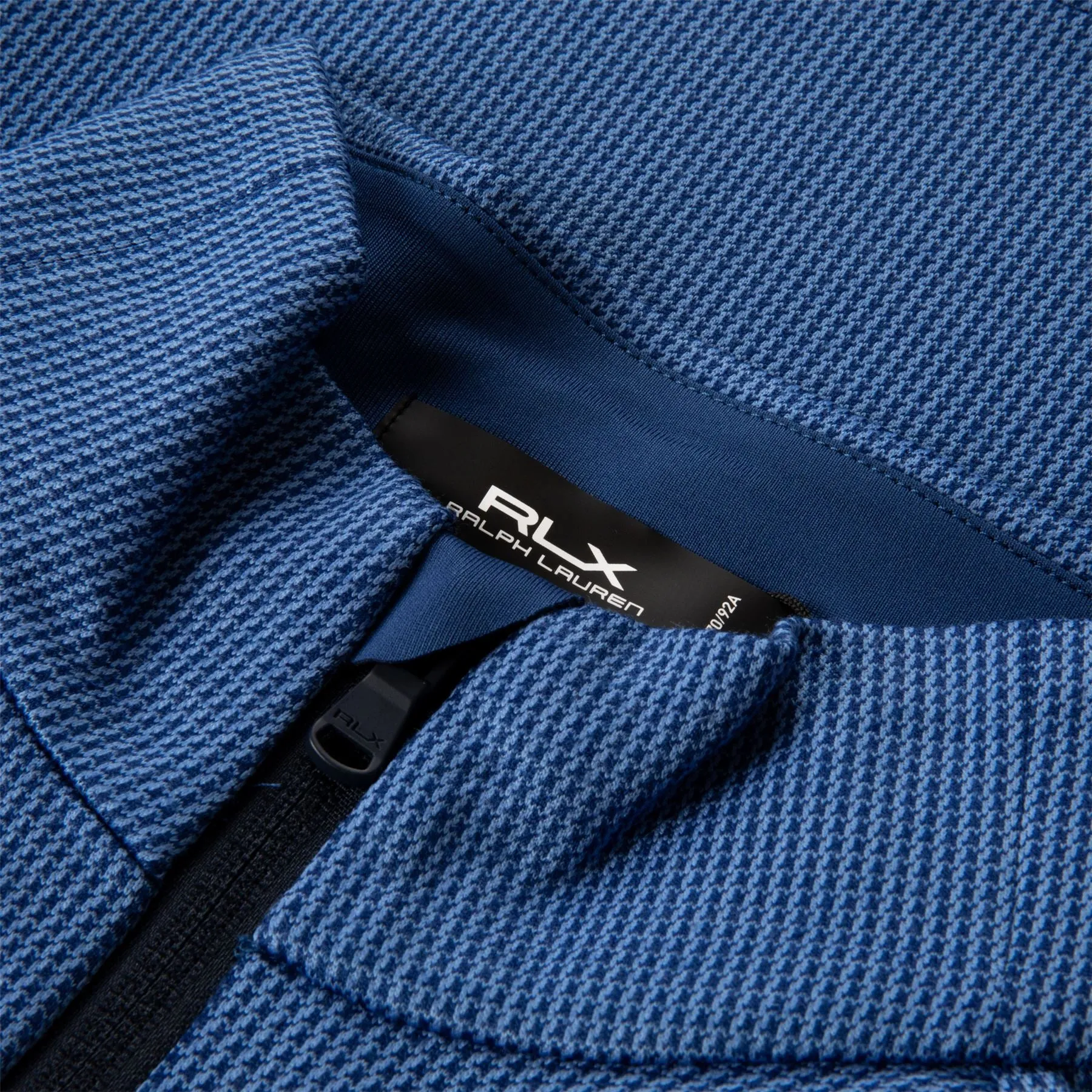 Classic Fit Houndstooth Jersey Pullover Beach Royal Frwy Houndstooth - SS24