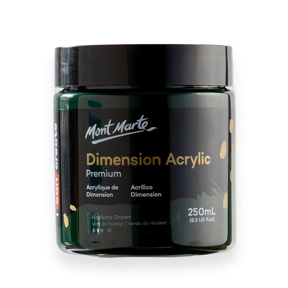 Dimension Acrylic Premium 250ml (8.5 US fl.oz) - Hookers Green Deep