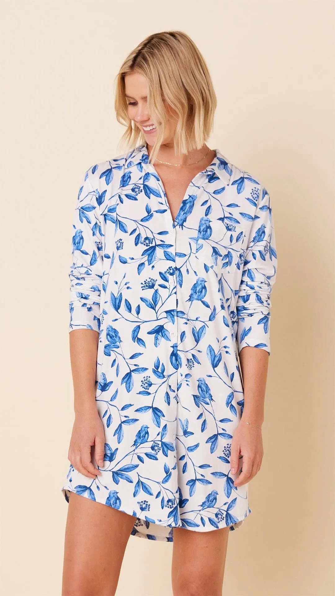Feathered Friend Pima Knit Night Shirt