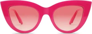 Freckles Mark Vintage Retro Cateye Sunglasses for Women Bold Colorful Cat Eye UV400 Protection