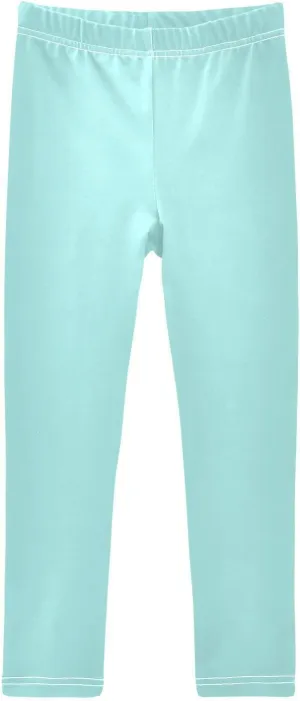 Girls' Leggings Bright Blue Toddler Kids Stretch Yoga Pants Tights Dance Athletic Long Pants 9-10T