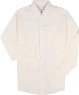 Gold Label Men's Point Collar Dress Shirt with Pocket Non-Iron Wrinkle-Resistant, Regular Sizes