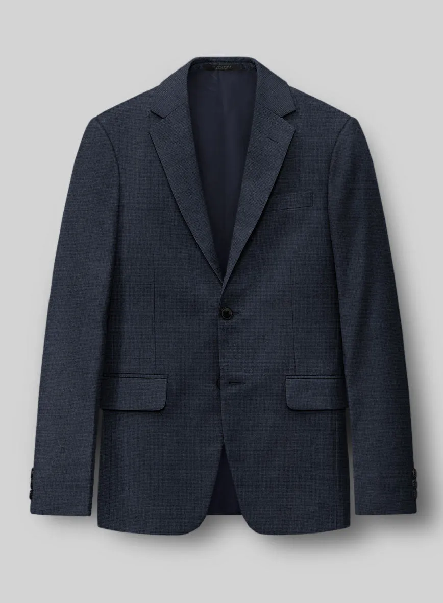 Hardy Minnis Blue Nailhead Wool Jacket
