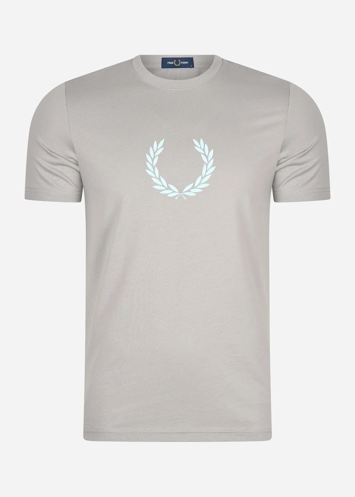 Laurel wreath graphic t-shirt - limestone