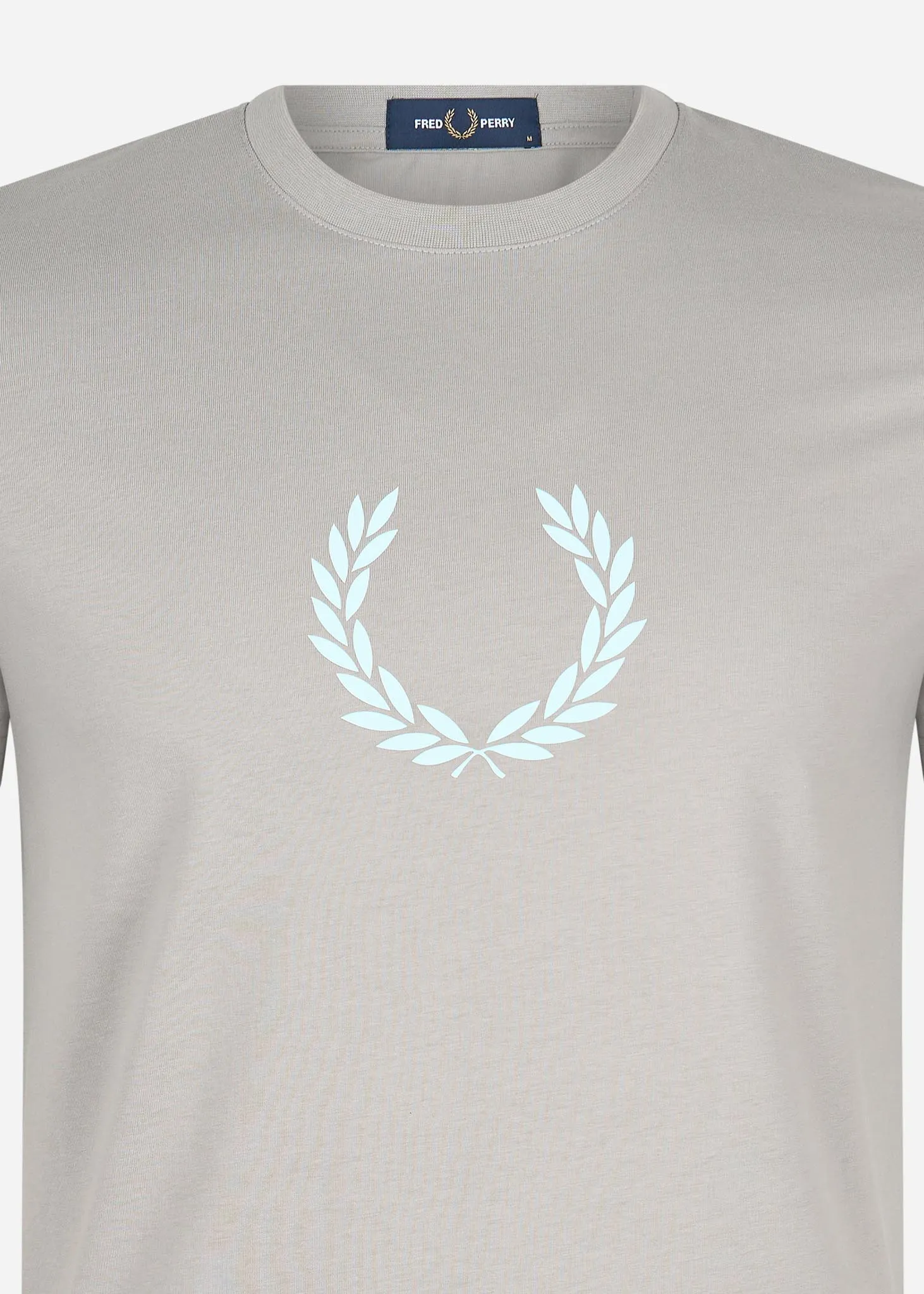 Laurel wreath graphic t-shirt - limestone