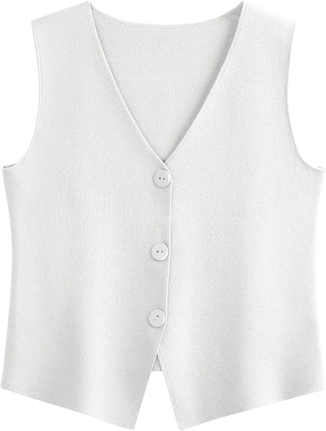 LILLUSORY Sweater Vest Women Sleeveless V Neck Trendy Spring Tops Dressy Button Up 2025 Knit Work Business Casual Outfits