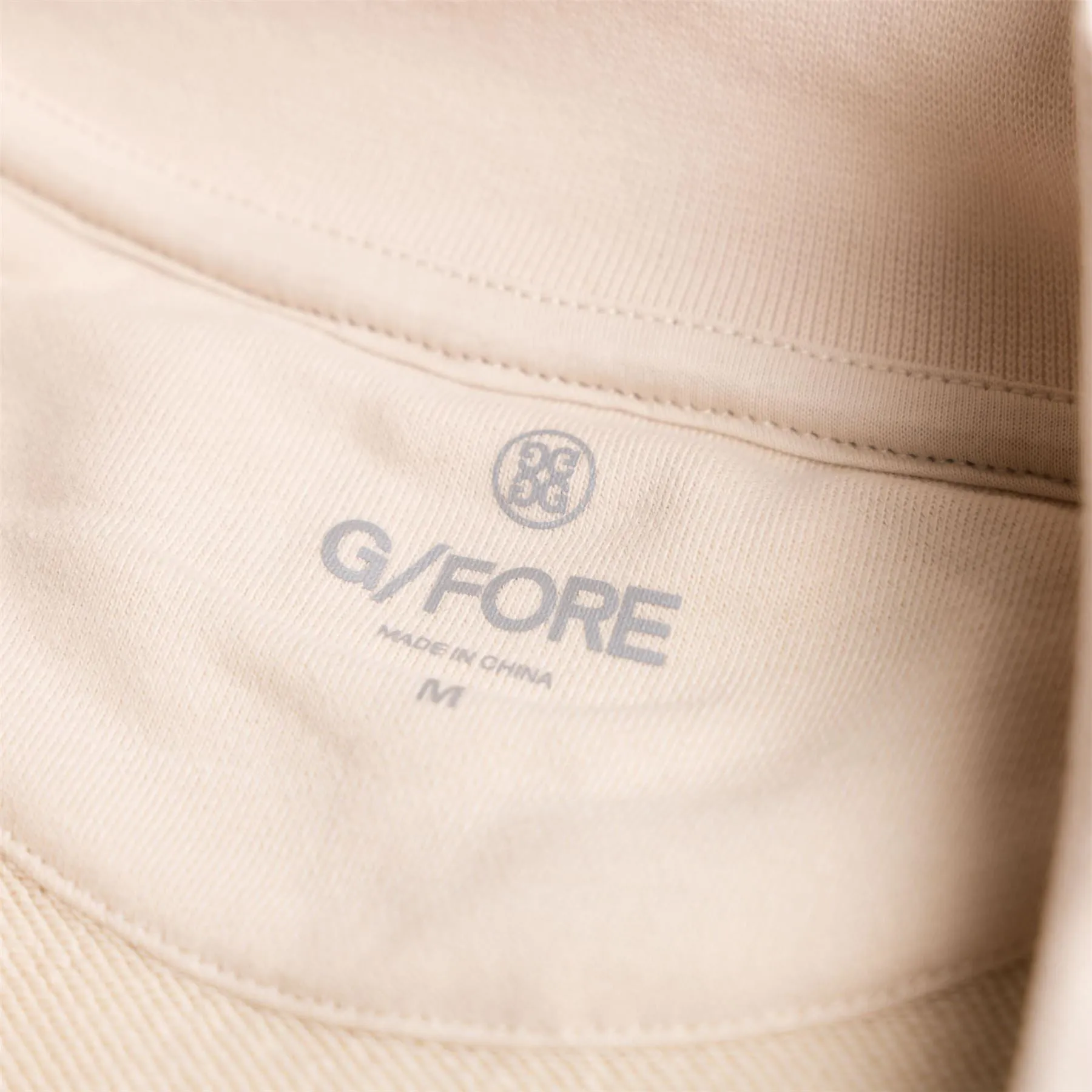Loopback Quarter Zip Pullover Mid Stone - SS23
