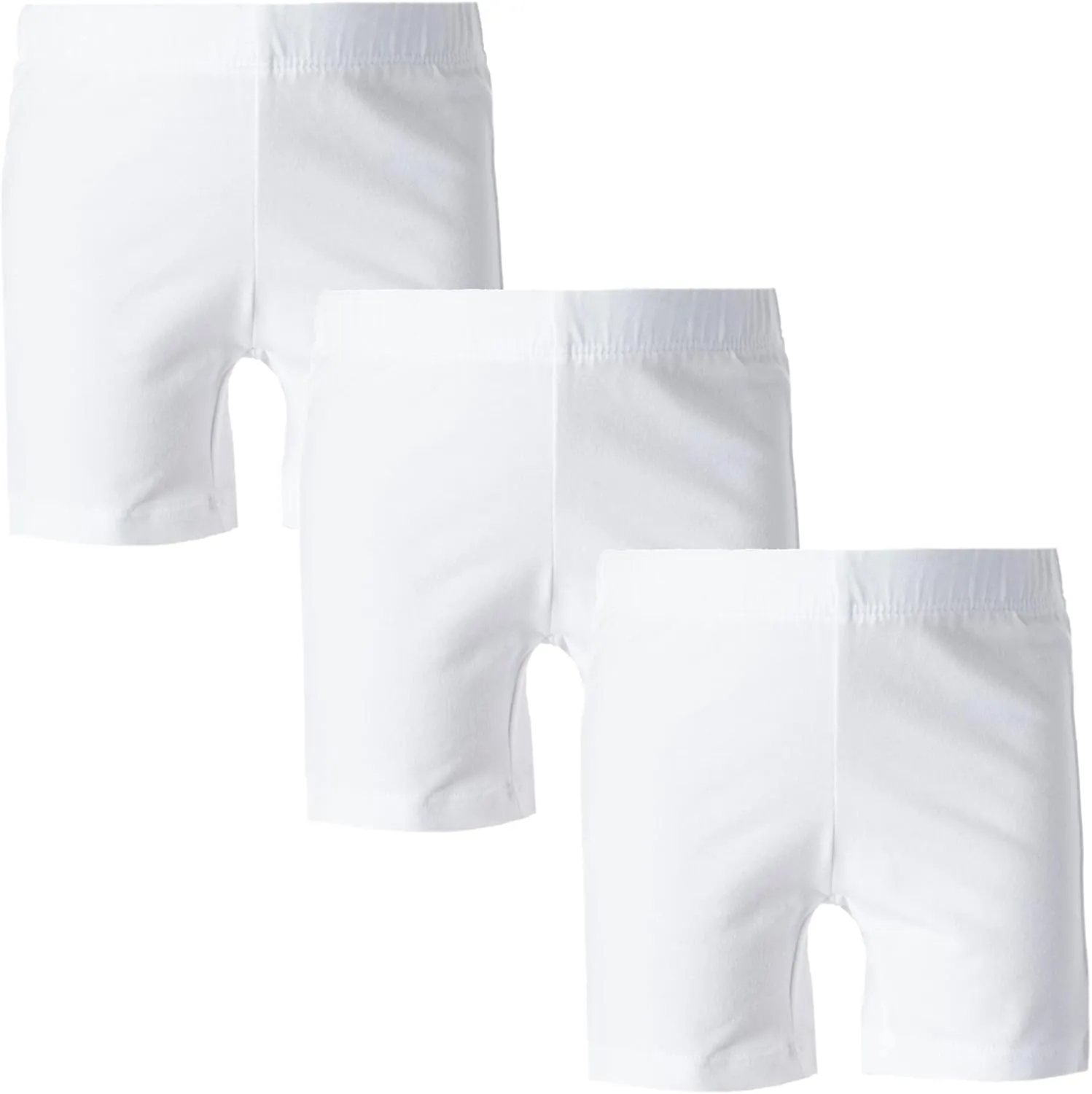 MY WAY Toddlers & Girls Bike Shorts Cotton & Spandex — Biker Shorts for Under Dresses, Cartwheel & Dance - 3 Pack Sizes 2T-16