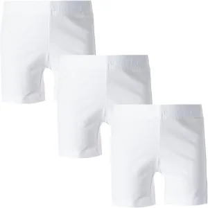 MY WAY Toddlers & Girls Bike Shorts Cotton & Spandex — Biker Shorts for Under Dresses, Cartwheel & Dance - 3 Pack Sizes 2T-16