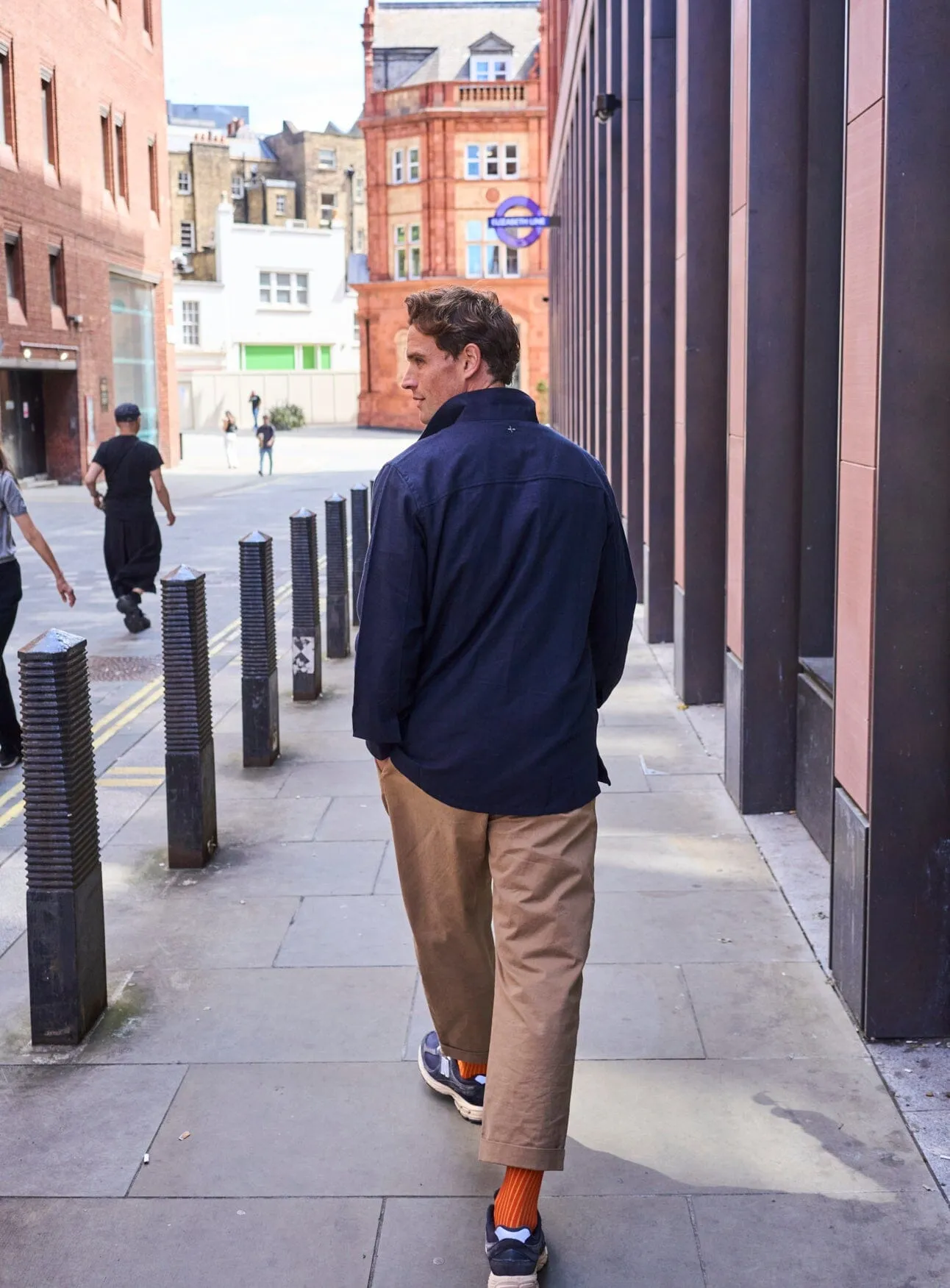 Recycled Italian Flannel Deep Navy Shirt Jacket