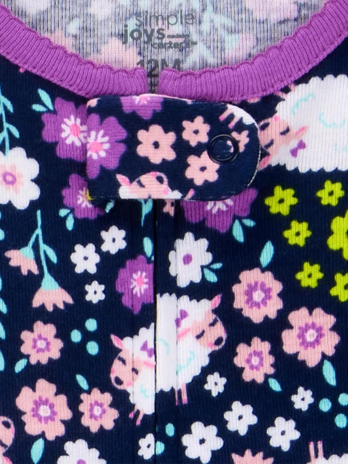 Simple Joys by Carter's Girls' 3-Pack Snug Fit Footless Cotton Pajamas