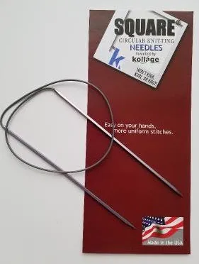 Square Circular Needles with Soft Cables US 2-11 (Kollage)