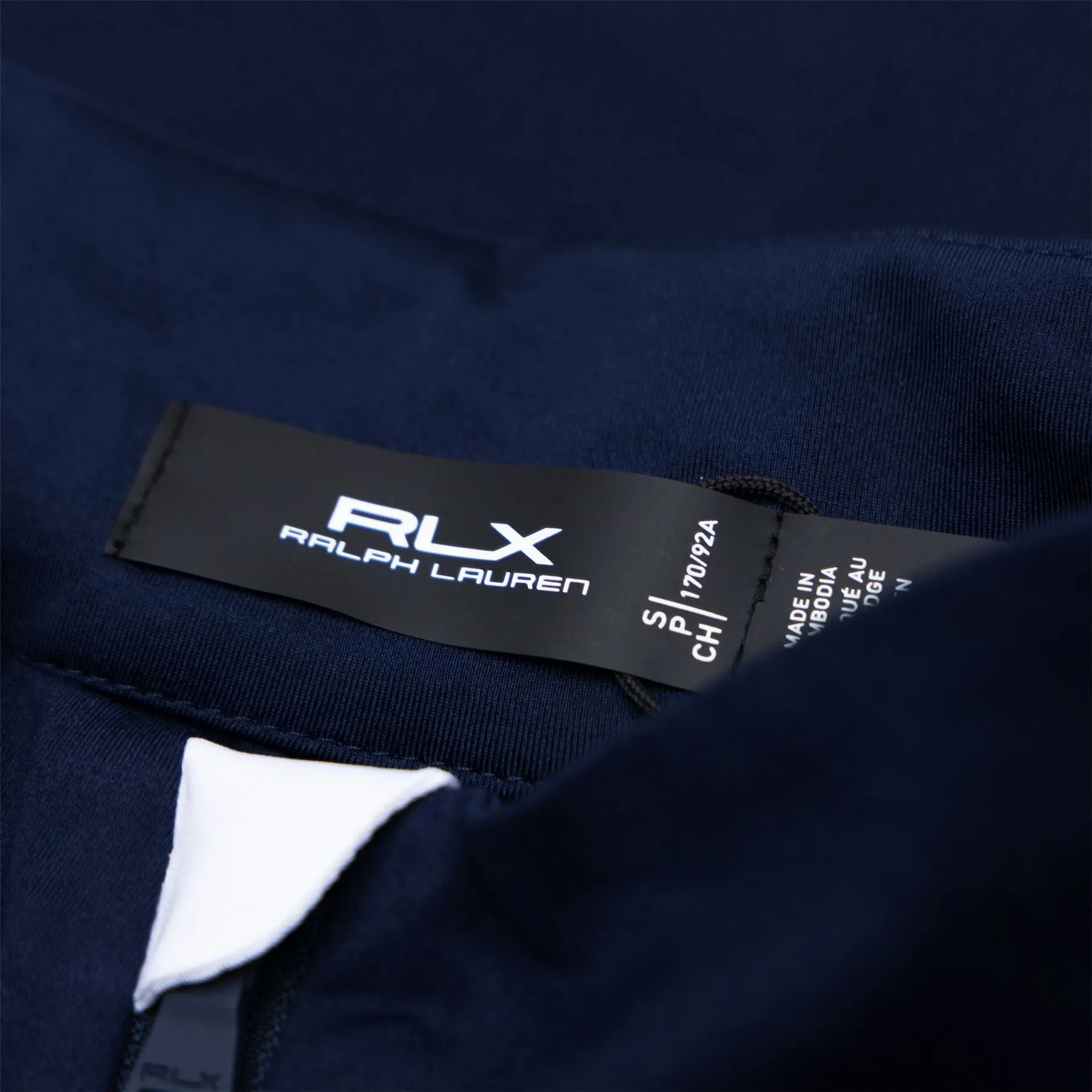 Stretch Jersey Quarter Zip Pullover Refined Navy/ Ceramic White - SS24