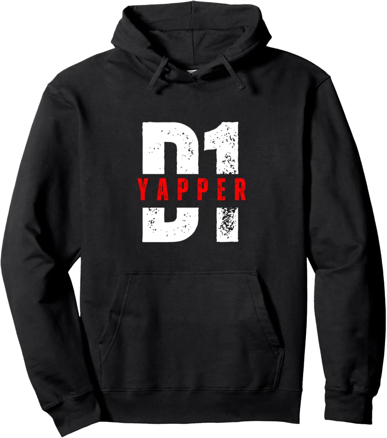 Yapper D1 Vintage Bold Graphic Pullover Hoodie